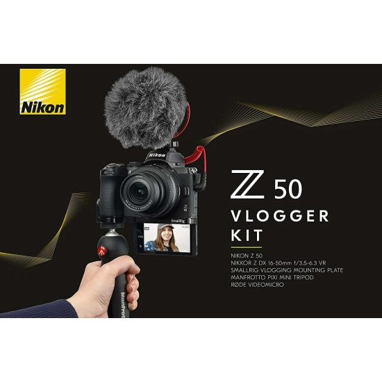 Fotoaparat NIKON Z50 Vlogger Kit, 4K UHD