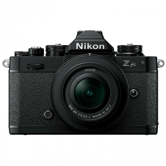 Fotoaparat NIKON Z fc + 16-50  f/3.5-6.3 VR, DX-Format CMOS Sensor, 20.9MP, 4K UHD, crni