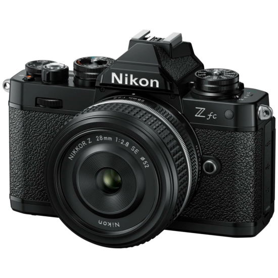 Fotoaparat NIKON Z fc + 28mm f/2.8 SE, DX-Format CMOS Sensor, 20.9MP, 4K UHD, crni