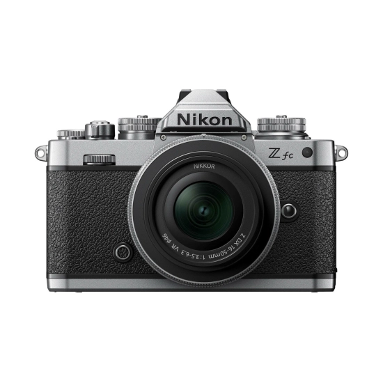 Fotoaparat NIKON Z fc + 16-50  f/3.5-6.3 VR, DX-Format CMOS Sensor, 20.9MP, 4K UHD, srebrni