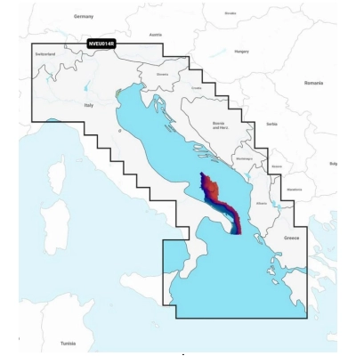 Karta GARMIN Navionics NSEU014R - Italy, Adriatic Sea, 010-C1239-20   - Fishfinderi