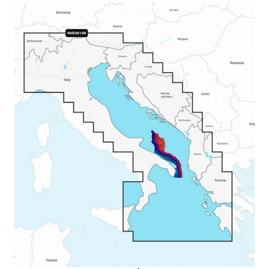 Karta GARMIN Navionics NVEU014R - Italy, Adriatic Sea, 010-C1239-20