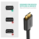 Kabel UGREEN USB A 3.0 (M) na USB micro B 3.0 (M), 1m, crni