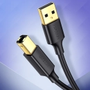 Kabel UGREEN USB A 2.0 (M) na USB B 2.0 (M), Print, 2m, crni