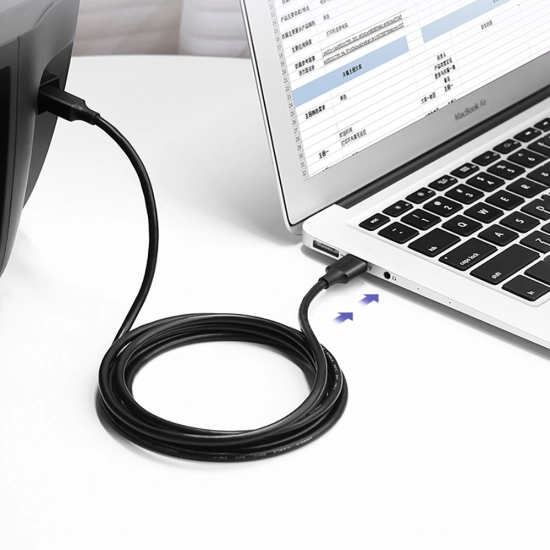 Kabel UGREEN USB A 2.0 (M) na USB B 2.0 (M), Print, 2m, crni Kabel UGREEN USB A 2.0 (M) na USB B 2.0 (M), Print, 2m, crni
