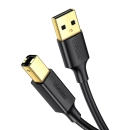 Kabel UGREEN USB A 2.0 (M) na USB B 2.0 (M), Print, 2m, crni