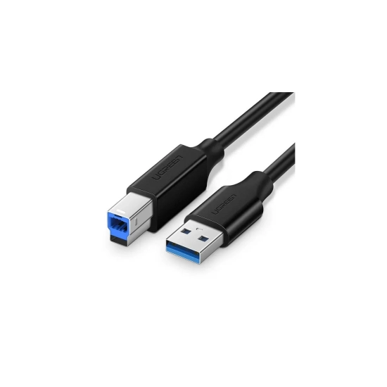 Kabel UGREEN USB A 3.0 (M) na USB B 2.0 (M), Print, 1m, crni