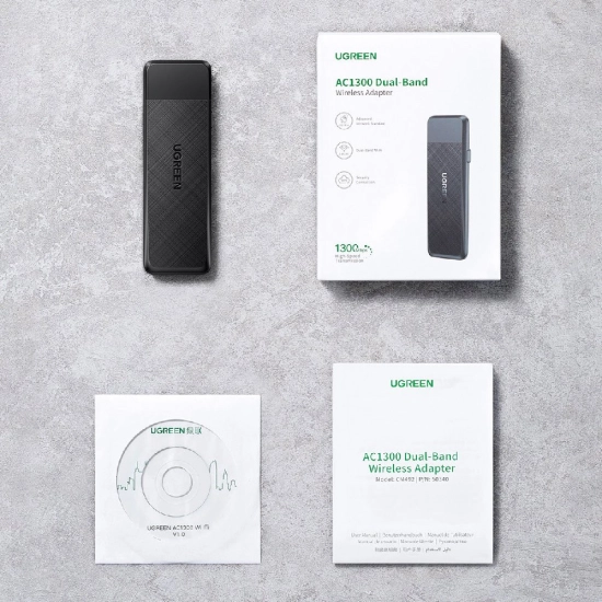 Mrežna kartica adapter USB A 3.0, UGREEN AC1300 Wireless Network 