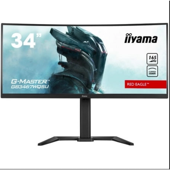 Monitor 34incha IIYAMA G-Master GB3467WQSU-B5, UWQHD, VA, 165Hz, 0.4ms, 550cd/m2, 3000:1, zakrivljeni, crni