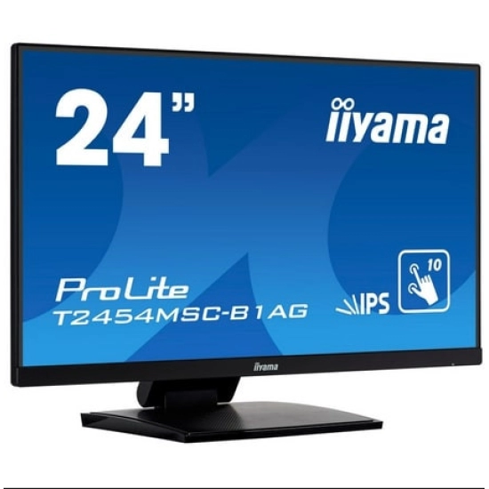 Monitor 23.8incha IIYAMA T2454MSC-B1AG, FHD, IPS, 60Hz, 4ms, 250cd/m2, 1000:1, Touch, crni