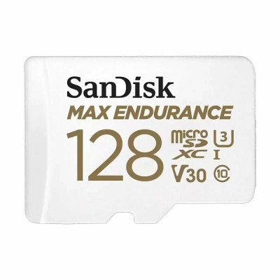 Memorijska kartica SANDISK, microSDHC, 128 GB, SDSQQVR-128G-GN6IA, C10 U3 V30, R100MB/s  W40MB/s + SD Adapter
