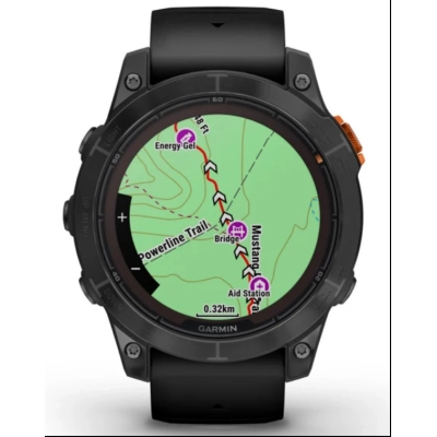 Pametni sat GARMIN Fenix 7 PRO Solar, GPS, multisport, Slate Gray SS, crni remen, 010-02777-01   - Pametni sportski satovi