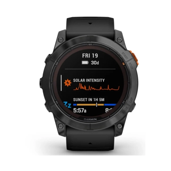 Pametni sportski sat GARMIN Fenix 7X PRO Solar, GPS, multisport, Slate Gray SS, crni remen, 010-02778-01 Pametni sportski sat GARMIN Fenix 7X PRO Solar, GPS, multisport, Slate Gray SS, crni remen, 010-02778-01