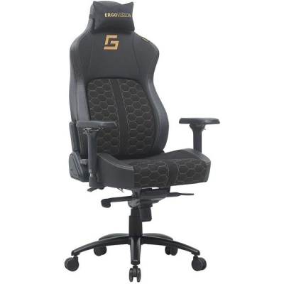 Gaming stolica ERGOVISION KING DELUXE, do 150kg, crna   - Gaming stolice
