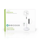 Ventilator NEDIS FNST16CWT40, promjer 40 cm, 45W, 3 brzine, daljinski upravljač, LED zaslon, tajmer, bijela