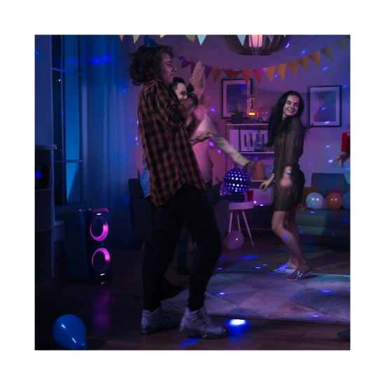 Prijenosni audio sustav KLIPSCH GIG XXL party speaker, Bluetooth 5.0, 3.5mm, 6.3 mm, RGB, USB A, IPX4, 1x žičani mikrofon, crni