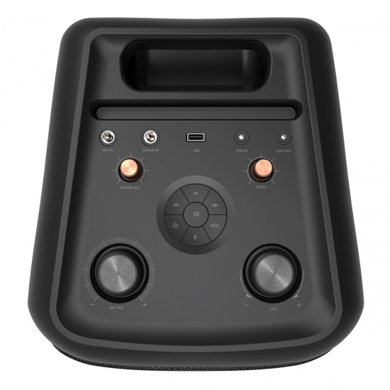 Prijenosni audio sustav KLIPSCH GIG XXL party speaker, Bluetooth 5.0, 3.5mm, 6.3 mm, RGB, USB, IPX4, 1x žičani mikrofon, crni