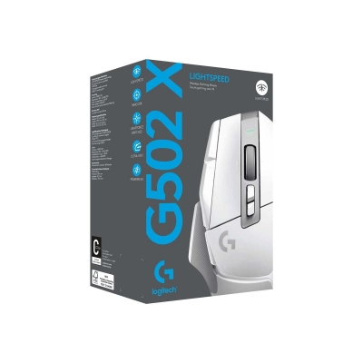 Miš LOGITECH G502 X Lightspeed, optički, bežični, Gaming bijeli   - RAČUNALNA PERIFERIJA