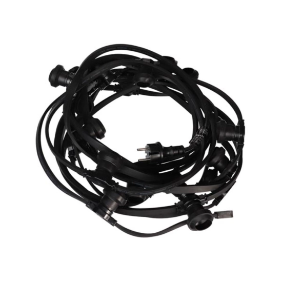 Svjetlosna LED party traka – 10x E27 – bez žarulja - 5 m 