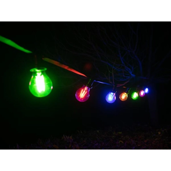 Svjetlosna LED party traka – 10x E27 – bez žarulja - 5 m 