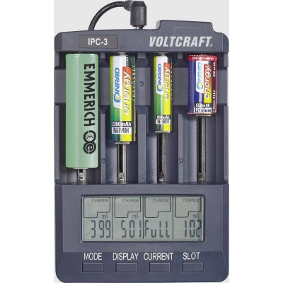 Punjač baterija univerzalni AA, AAA, AAAA, 18650, C, Voltcraft IPC-3   - Punjači baterija i akumulatora