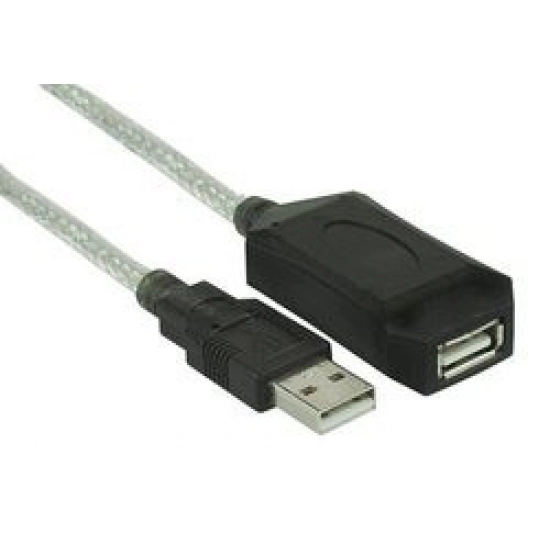 Kabel INLINE, USB 2.0 A (M) na USB 2.0 A (Ž), produžni+repeater, 5m