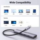 USB HUB UGREEN, USB C na 3x USB A, USB C, HDMI, Power Delivery