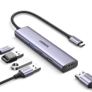 USB HUB UGREEN, USB C na 3x USB A, USB C, HDMI, Power Delivery