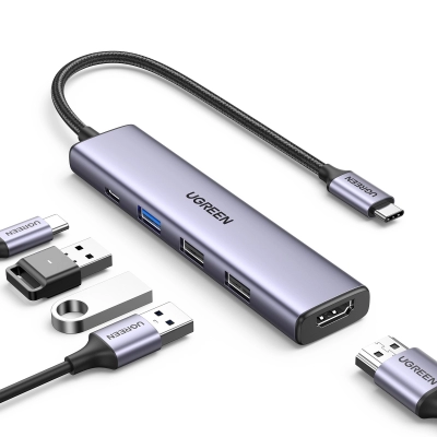 USB HUB UGREEN, USB-C na 3xUSB PD i HDMI   - Hlađenja, stalci, docking i USB hubovi