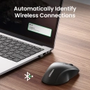 Miš UGREEN, bežični, ergonomski, Bluetooth, SILENT, 4000 DPI, crni