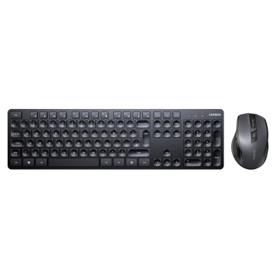 Tipkovnica + miš UGREEN Wireless Keyboard and Mouse Combo UK layout, crna - Tipkovnica + miš Tipkovnica + miš UGREEN Wireless Keyboard and Mouse Combo UK layout, crna - Tipkovnica + miš
