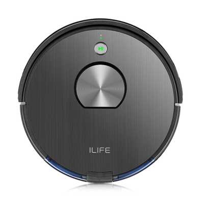 Robotski usisavač ILIFE A10s Robot Vacuum Mop, 2000 Pa, laserska navigacija i mapiranje, 2-u-1 četka s valjkom za tvrde podove, SmartLife app   - Robotski usisavači