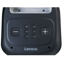 Prijenosni audio sustav LENCO PA-100, 100W RMS, Bluetooth 5.0, IPX4, TWS, USB A, daljinski upravljač, 1x bežični mikrofon