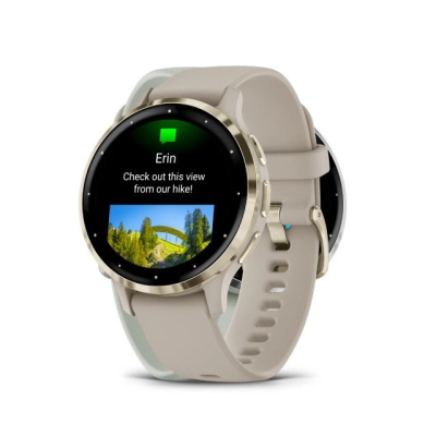 Pametni sportski sat GARMIN Venu 3S French Gray Soft Gold, 010-02785-02   - Pametni sportski satovi