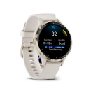 Pametni sportski sat GARMIN Venu 3S Ivory Soft Gold,010-02785-04