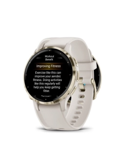 Pametni sportski sat GARMIN Venu 3S Ivory Soft Gold,010-02785-04