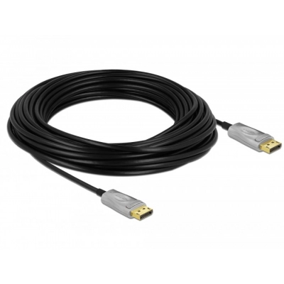 Kabel DELOCK, DisplayPort (M) na DisplayPort (M), optički, 15m 85886   - KABELI, ADAPTERI I RAZDJELNICI