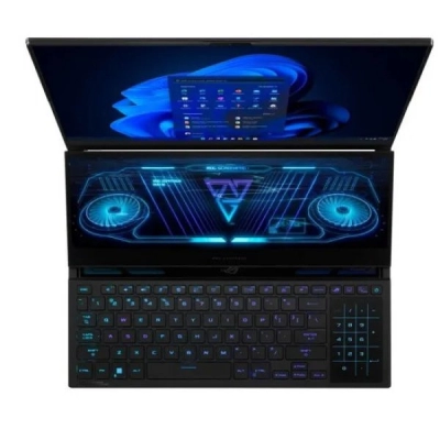 Laptop ASUS ROG FROG Zephyrus Duo 16 GX650PY-NM010X, 90NR0BI1-M000K0, Ryzen 9-7945HX, 32, 2TB SSD, GeForce RTX 4090, 16incha WQXGA, Windows 11P, crni    - Laptopi