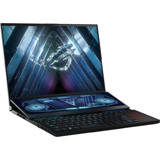 Laptop ASUS ROG FROG Zephyrus Duo 16 GX650PY-NM010X, 90NR0BI1-M000K0, Ryzen 9-7945HX, 32, 2TB SSD, GeForce RTX 4090, 16incha WQXGA, Windows 11P, crni 