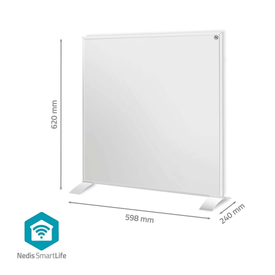 Grijalica NEDIS HTIP350WTW, SmartLife, 350W, Infrared panel, Wi-Fi, Android, IOS, bijela 