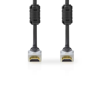 Kabel NEDIS, HDMI (M) na HDMI (M), crni, 2m, 8K, pozlaćeni, bulk   - Video kabeli