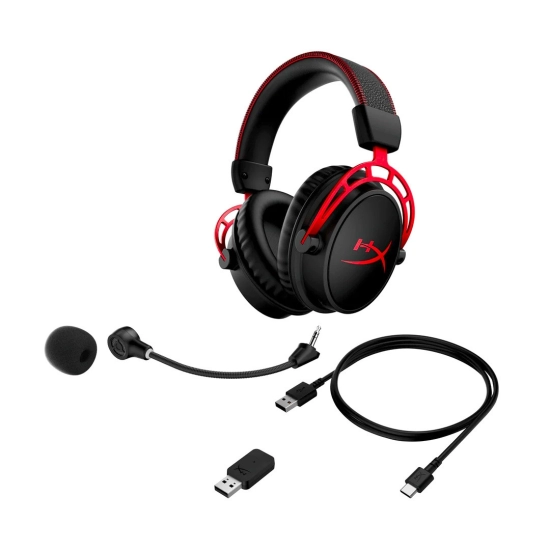 Slušalice HYPERX Cloud Alpha, gaming, bežične, crno-crvene 