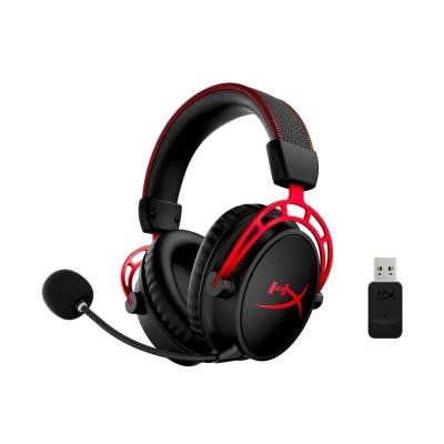 Slušalice HYPERX Cloud Alpha, gaming, bežične, crno-crvene    - Slušalice