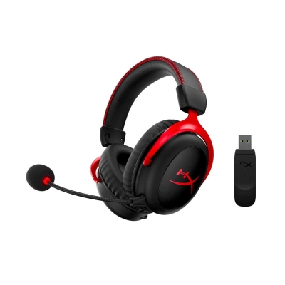 Slušalice HYPERX Cloud II, gaming, bežične, crno-crvene   - Slušalice