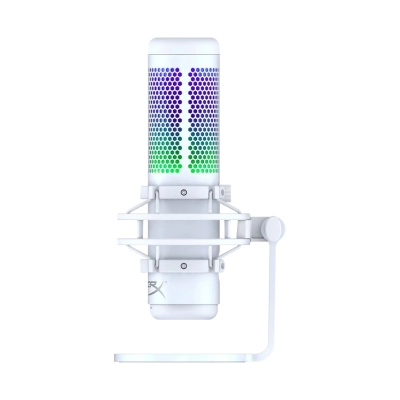 Mikrofon HYPERX QuadCast S, RGB, USB, bijeli   - Mikrofoni