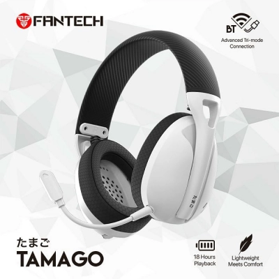 Slušalice FANTECH Tamago WHG01, bežične, Bluetooth, USB C, bijele   - Fantech