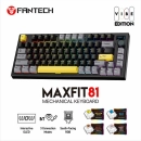 Tipkovnica FANTECH MaxFit 81 MK910, mehanička, crno-siva