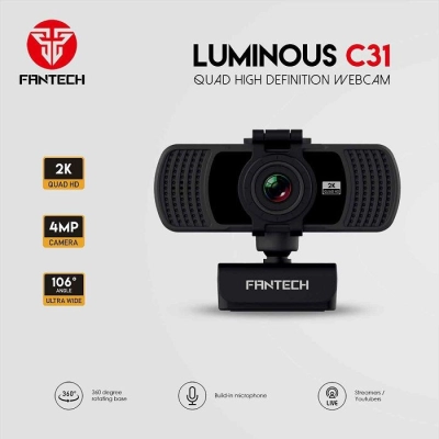 Web kamera FANTECH Luminus C31 QHD 2K, USB, crna   - Fantech