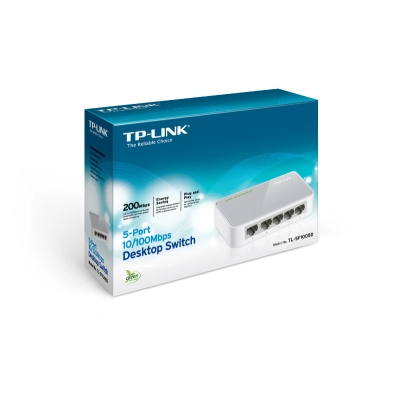 Switch TP-LINK TL-SF1005D, 10/100 Mbps, 5-port - Switchevi Switch TP-LINK TL-SF1005D, 10/100 Mbps, 5-port - Switchevi