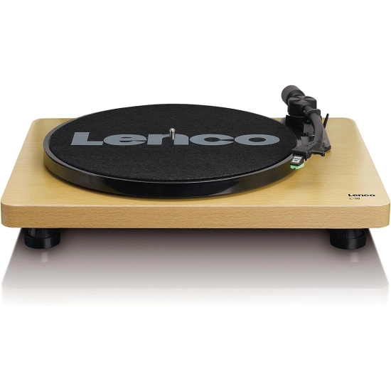 Gramofon LENCO L-30WD, RCA izlaz, USB-B PC kodiranje, 33 i 45 RPM, Audio-Technica AT3600 cartridge, wood